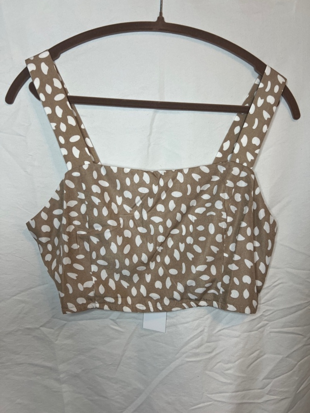 Sage Brand Women’s  Printed Cropped Tank Top Size Large
